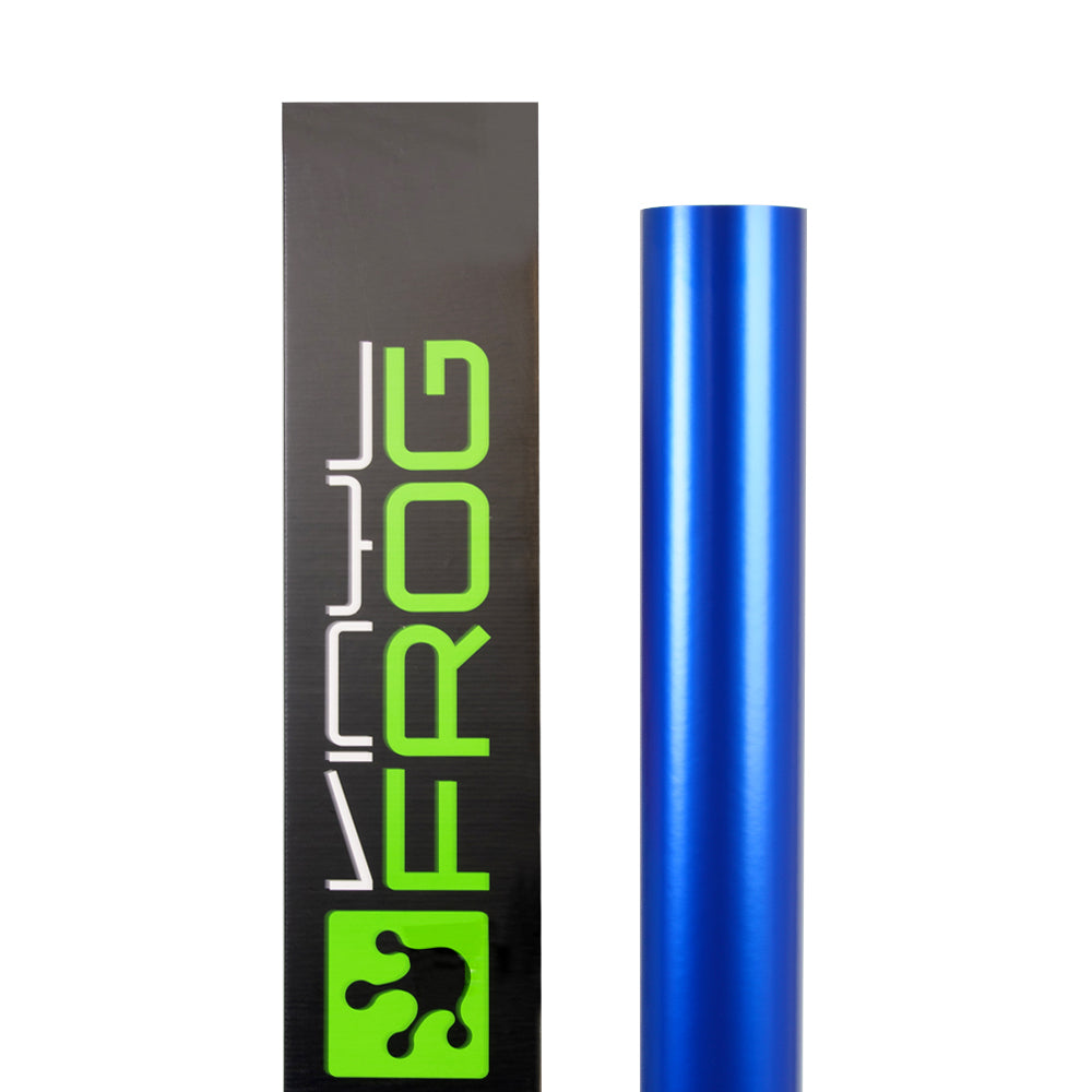 Satin-Chrom Blau Vinylfolie