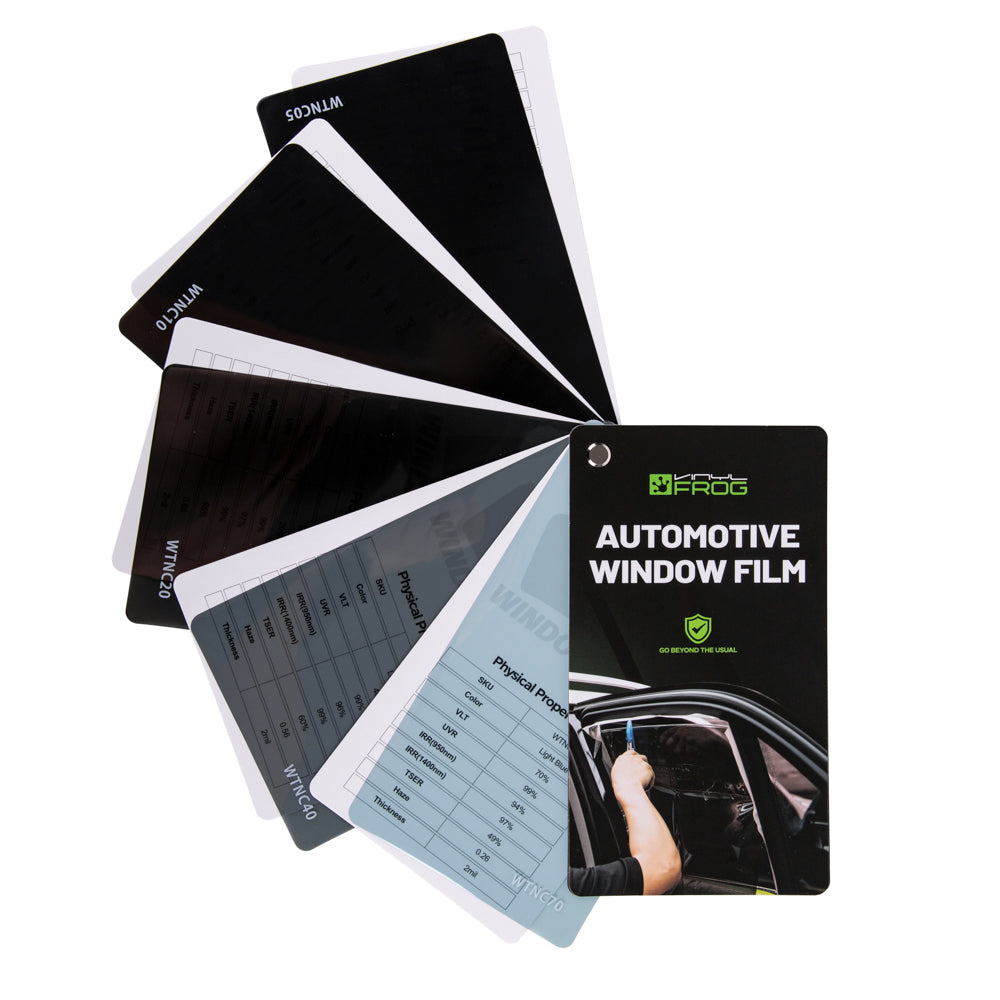 Automotive Fensterfolien-Farbmusterbuch mit 5 Farben