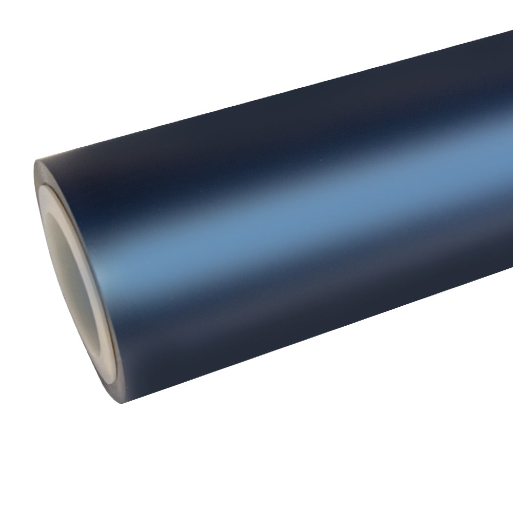 Satin-Chrom Seiden-Preußischblau Vinylfolie