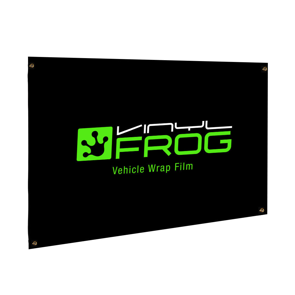 Vinylfrog Schwarze Quadratische Flagge