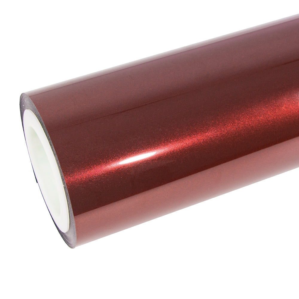 Glänzende metallische Kirschrot-Autofolie