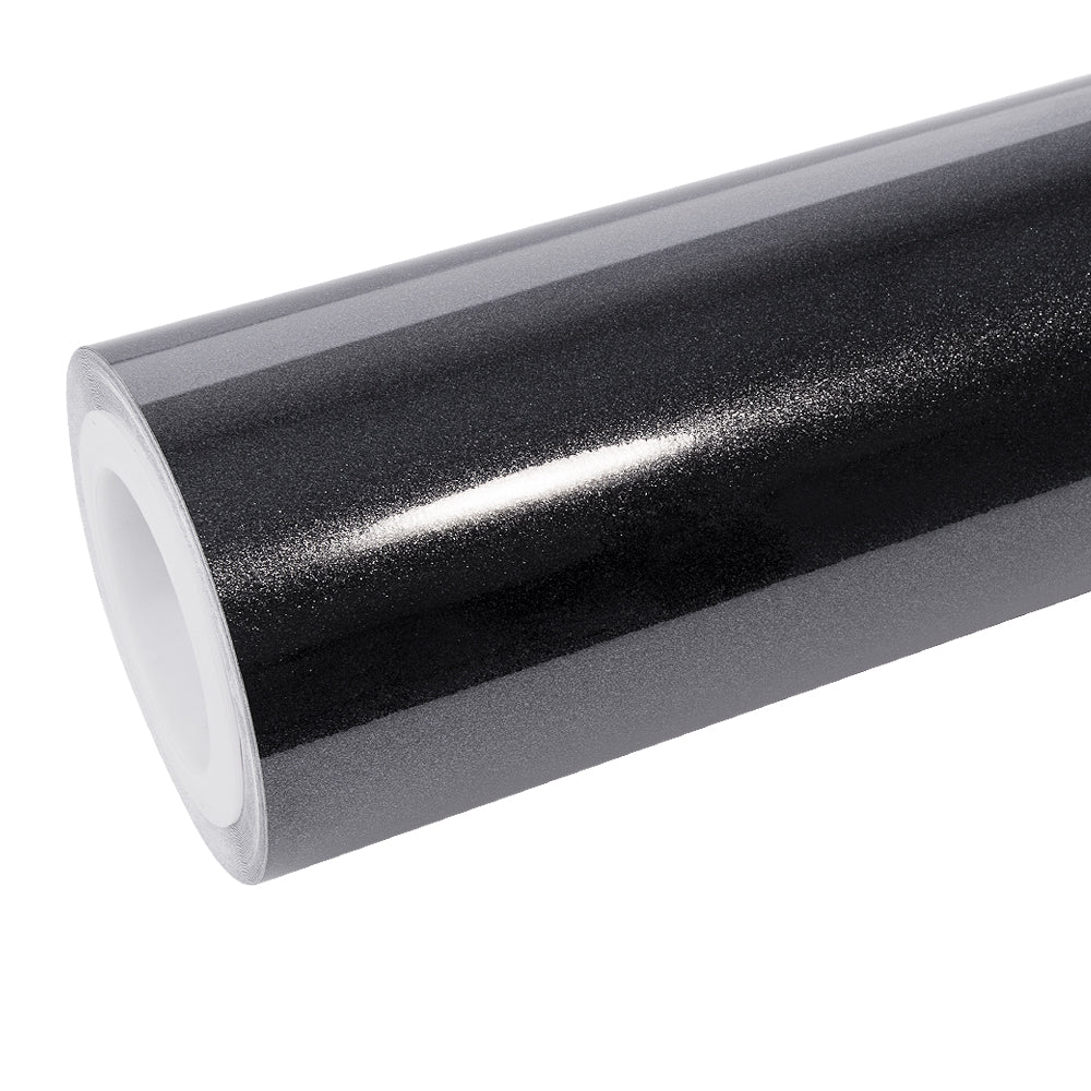 Glitzer-Metallic-Diamant Schwarz Vinylfolie