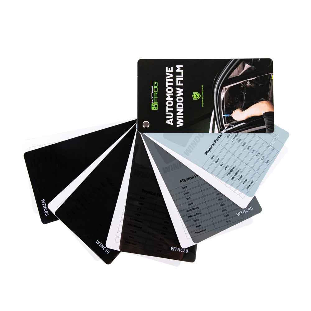 Automotive Fensterfolien-Farbmusterbuch mit 5 Farben