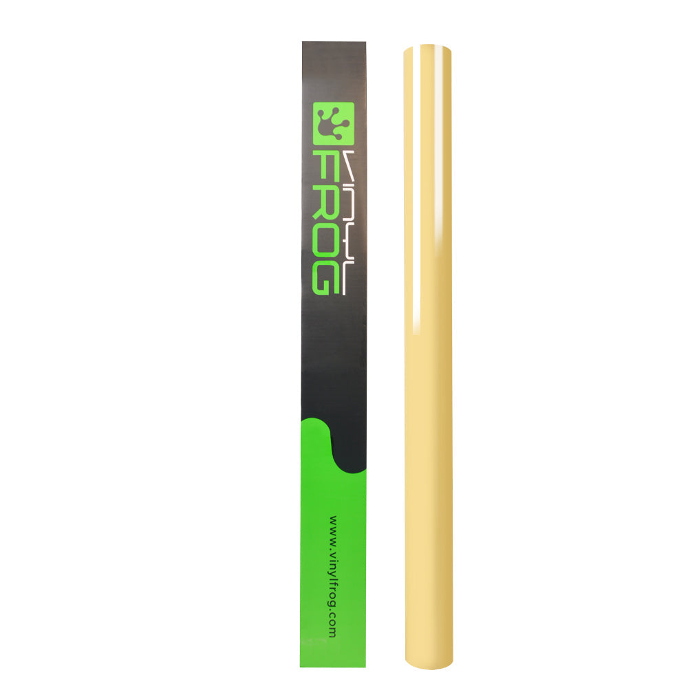 Hochglanz Pastell Gelb Vinylfolie