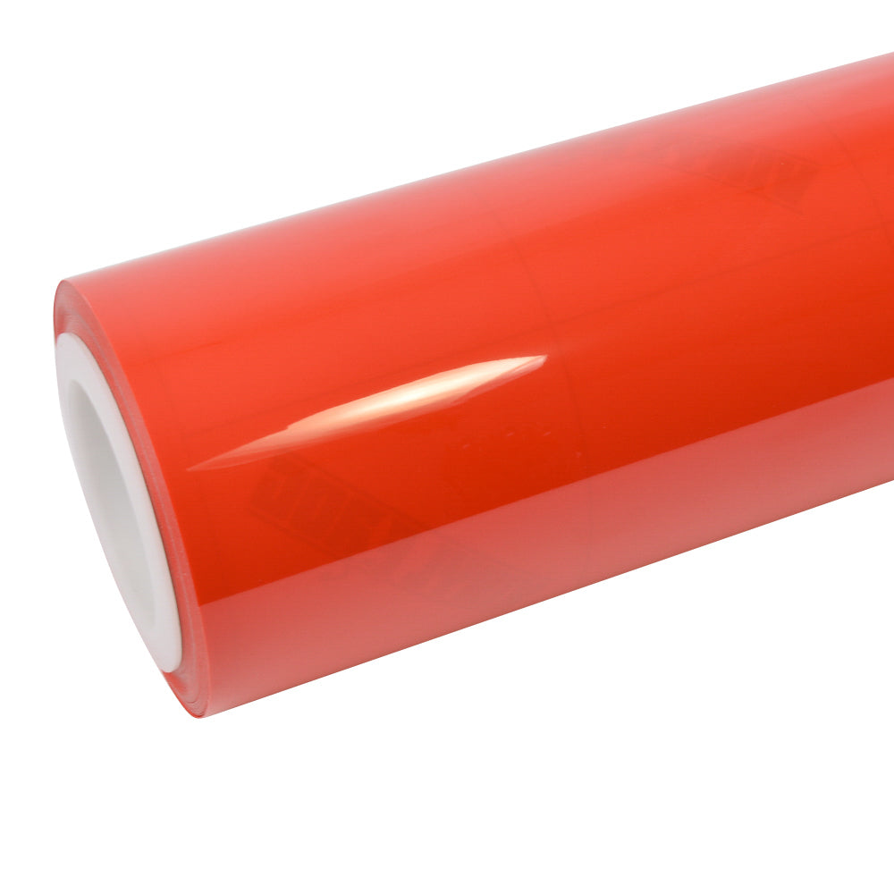 Hochglanz Rot Orange Vinylfolie