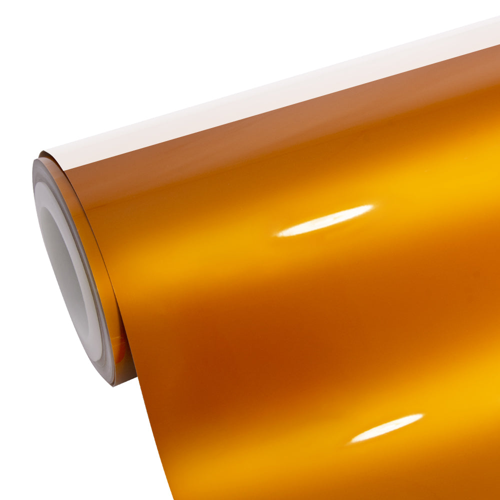 Glänzende Metallische Bronze Orange Auto-Folie