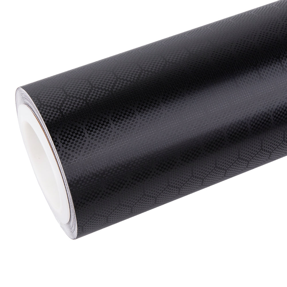 Hexa Schwarze Carbonfaser-Vinylfolie