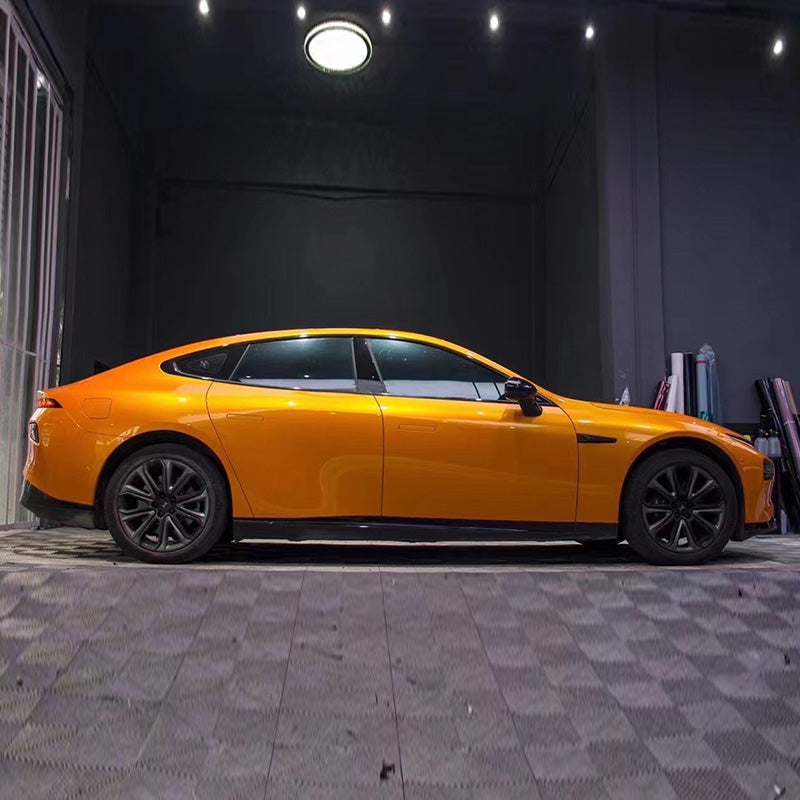 Glänzende Metallische Bronze Orange Auto-Folie