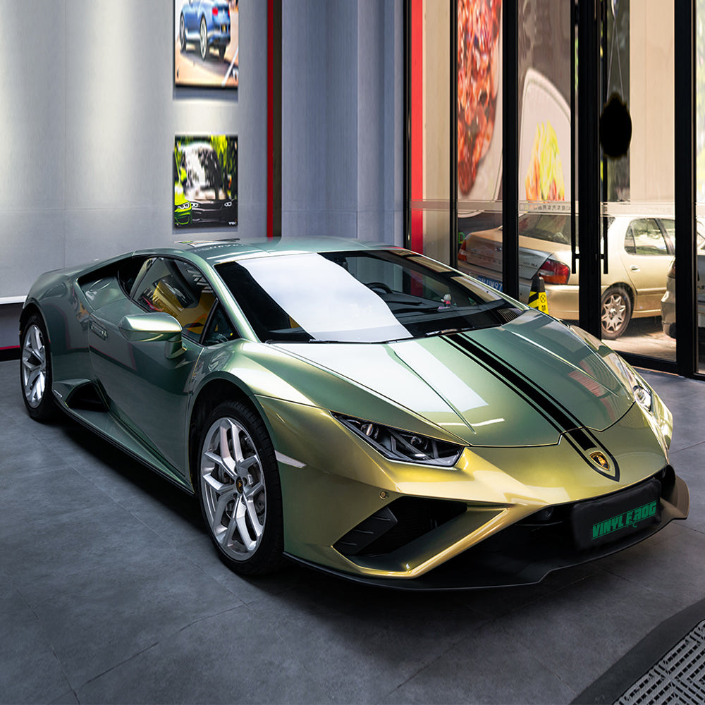 Glitzer Metallic Pfauengruen Vinylfolie