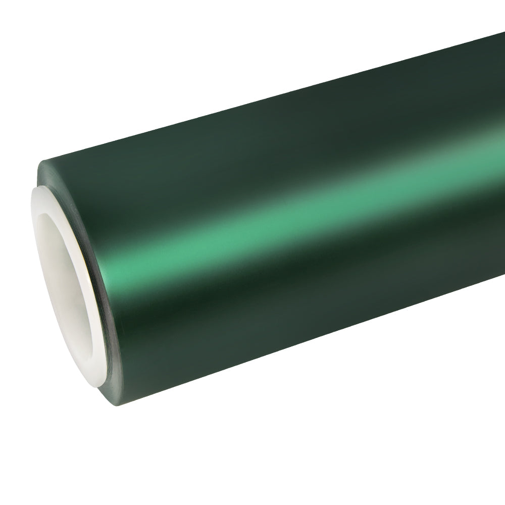 Satin-Chrom Seiden-Grün Vinylfolie