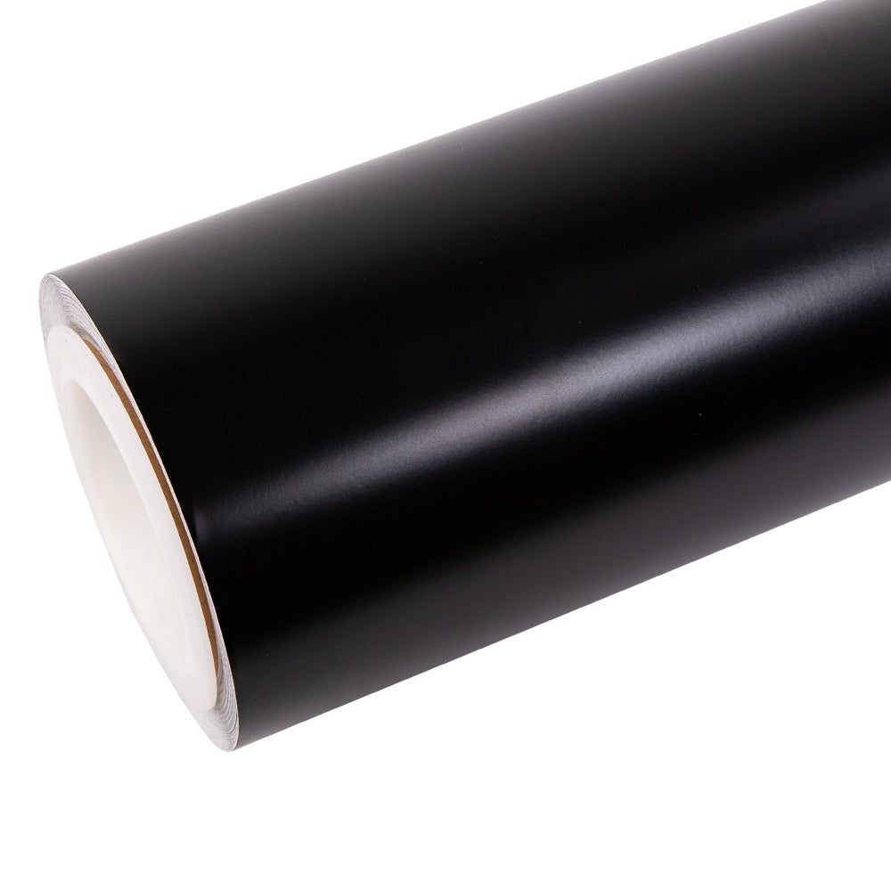 Matte Seiden Schwarz Vinylfolie