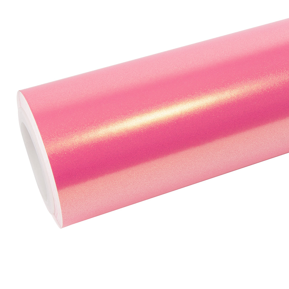 Glitzer Metallic Diamant Gold Rosa Vinylfolie