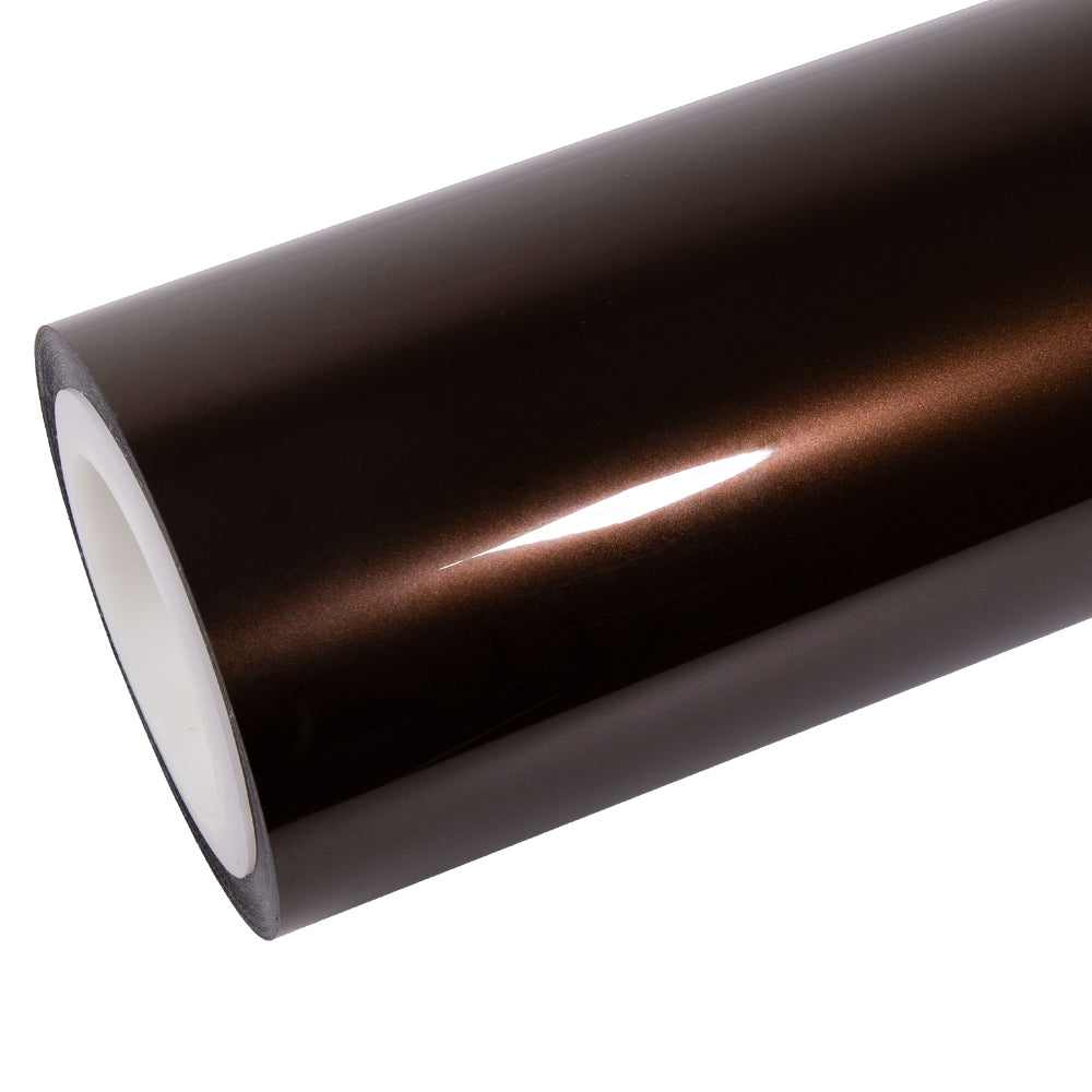Glänzende metallische Mokka-Braun Autofolie