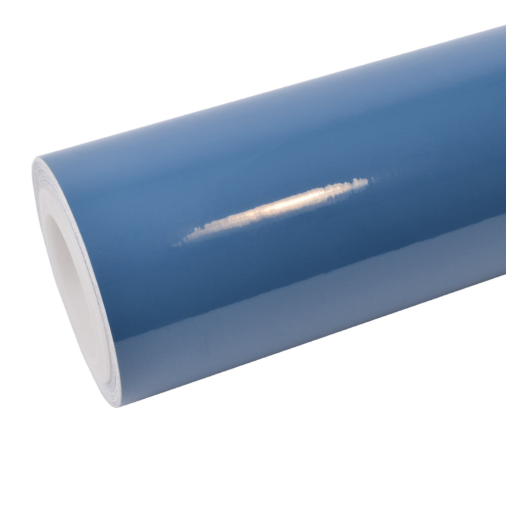 Hochglanz Abu Dhabi Blau Vinylfolie