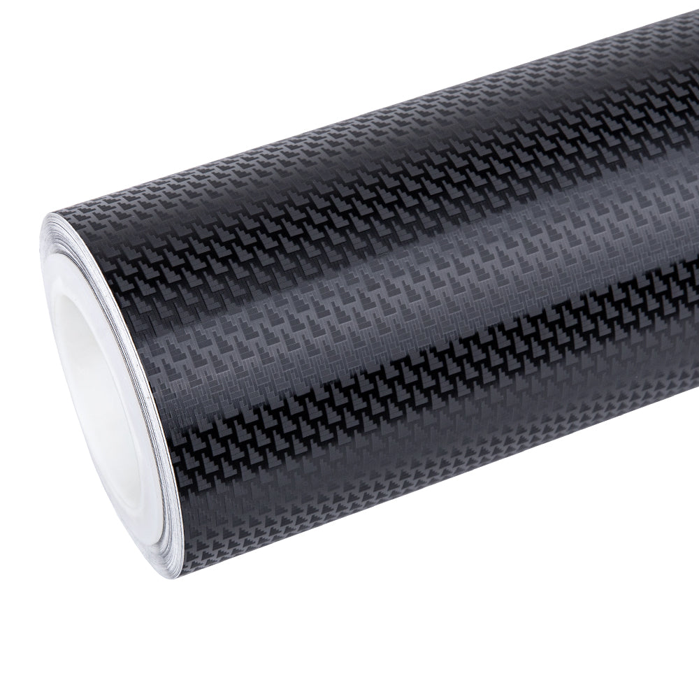 Ghost Rhombus Schwarze Carbonfaser Vinylfolie