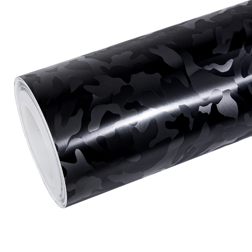 Camouflage Schwarze Carbonfaser Folierung