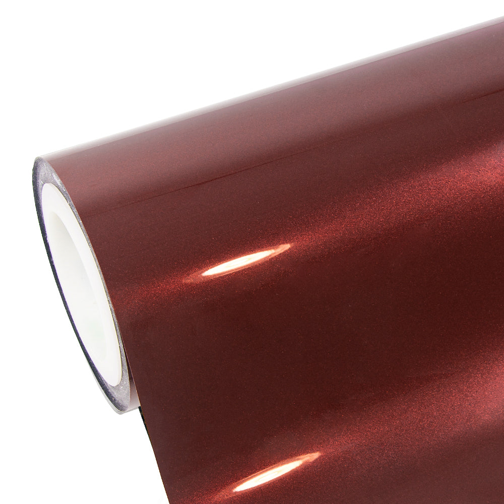 Glänzende metallische Kirschrot-Autofolie