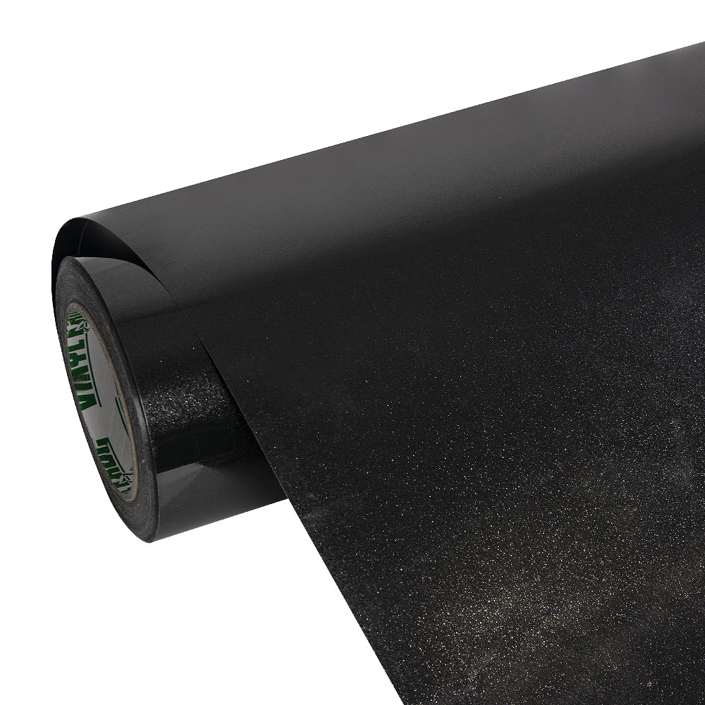Glitzer Metallic Glitzerschwarz Vinylfolie