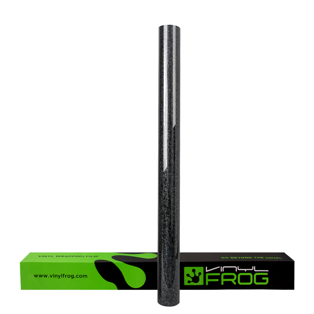 Black Forged Carbonfaser Vinylfolie
