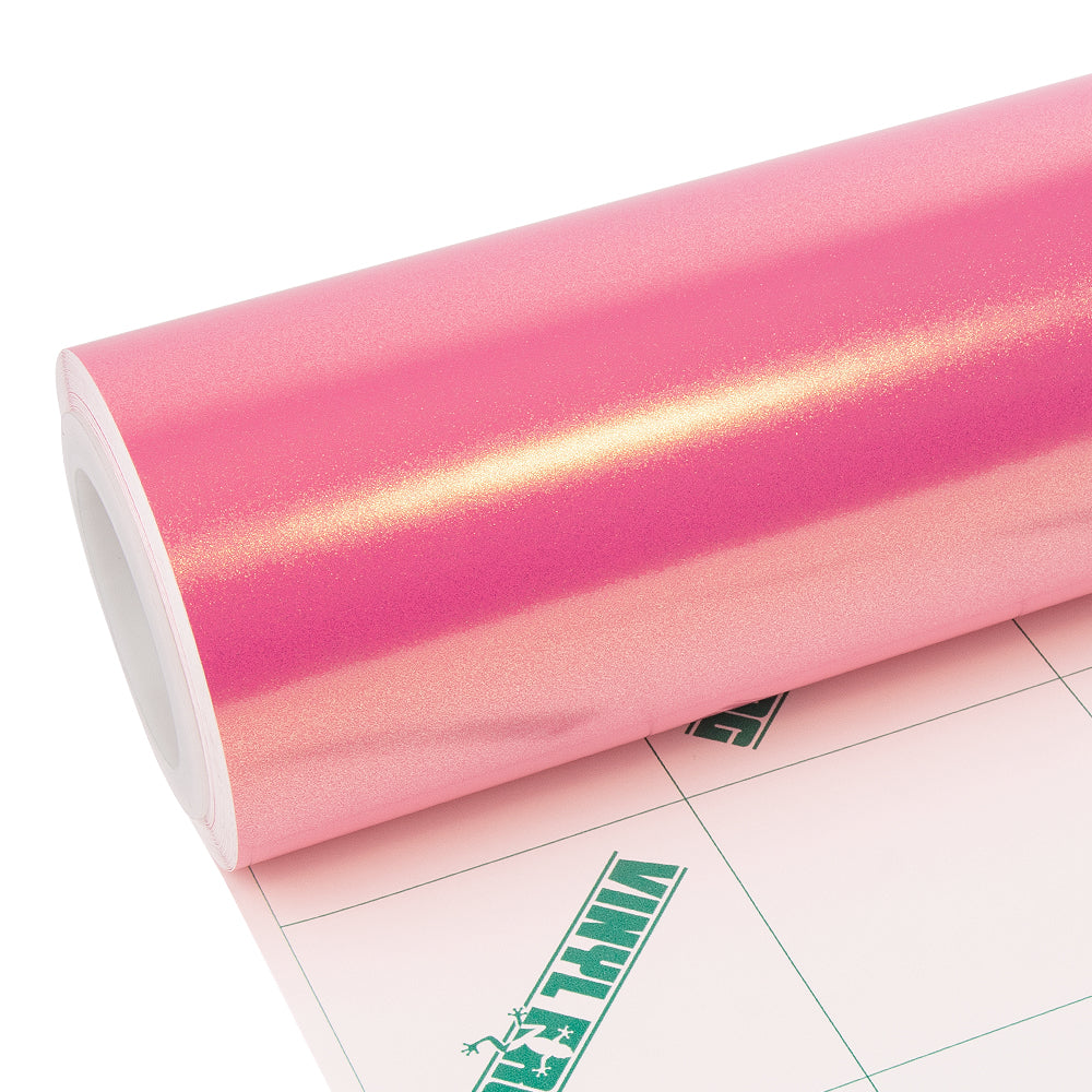 Glitzer Metallic Diamant Gold Rosa Vinylfolie