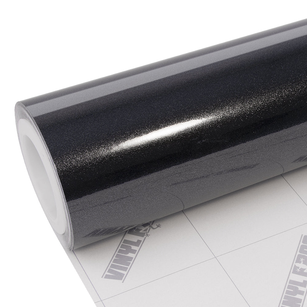 Glitzer-Metallic-Diamant Schwarz Vinylfolie