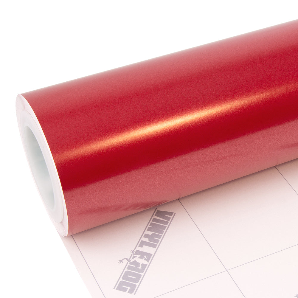 Matte metallische Perlmutt-Rot Autofolie