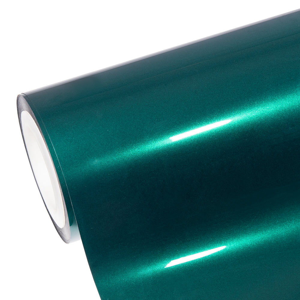 Glänzende metallische Tiefseegrün Metallic Autofolie