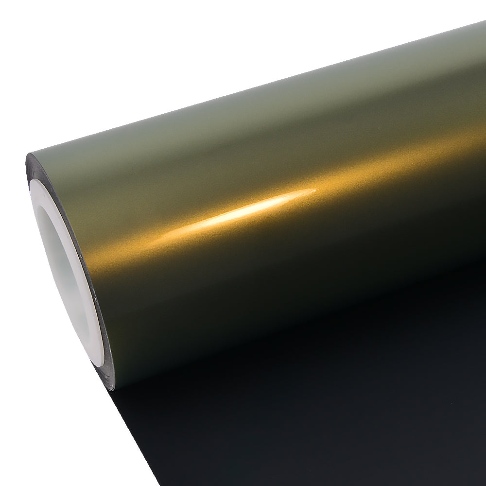 Glitzer Metallic Pfauengruen Vinylfolie