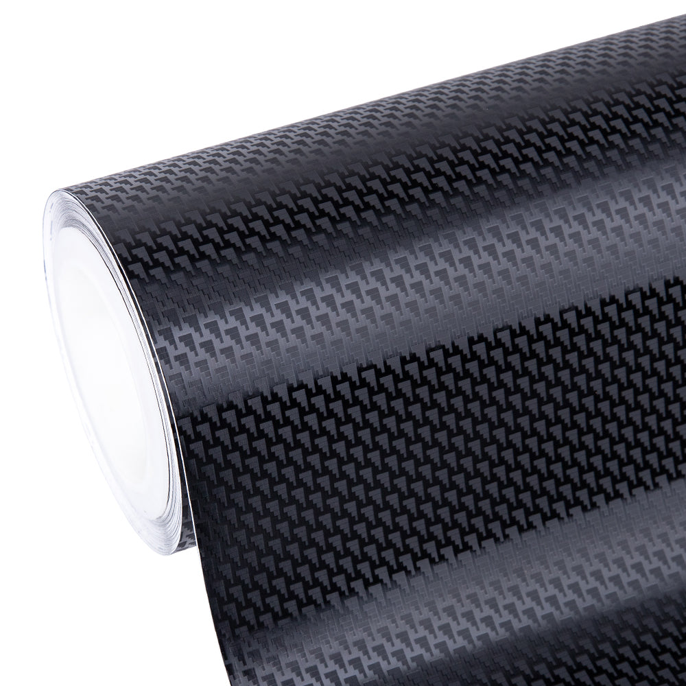 Ghost Rhombus Schwarze Carbonfaser Vinylfolie