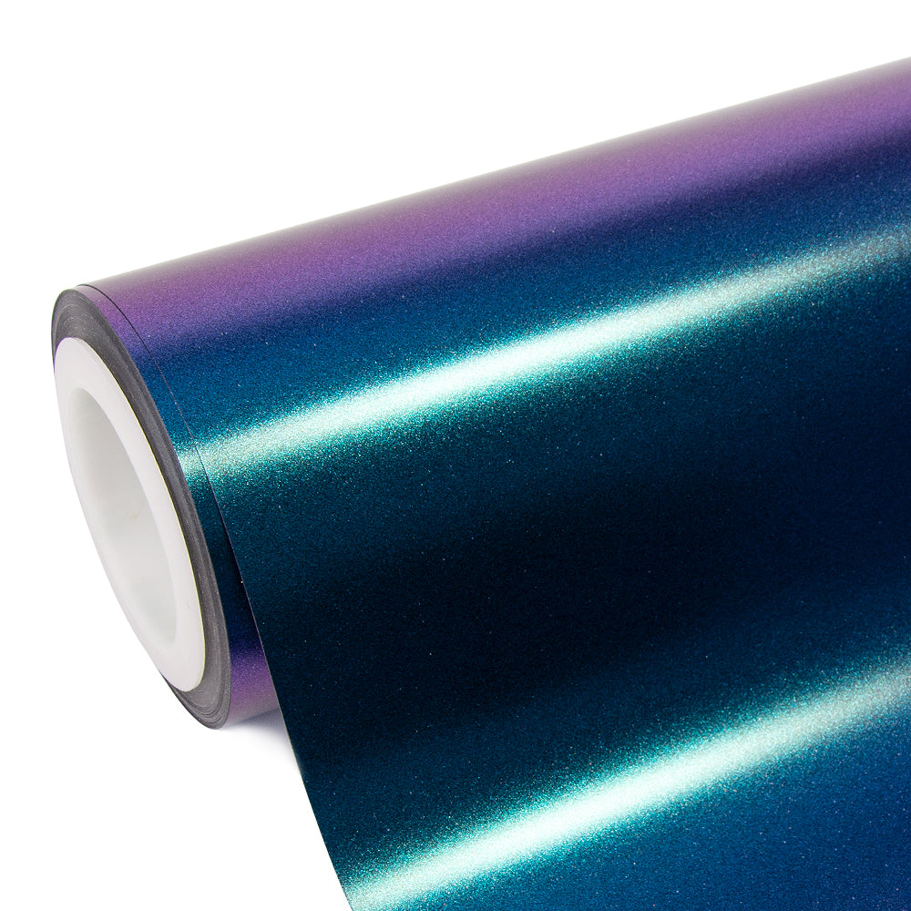Glitzer Metallic Diamant Lila Blau Vinylfolie