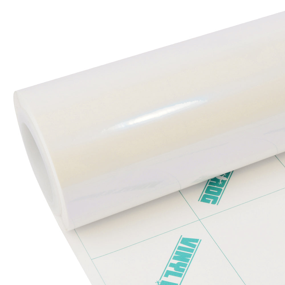 Glanz Weiss Blau Vinylfolie