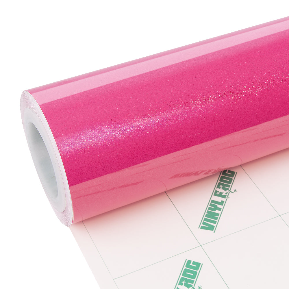 Glitzer Metallic Diamant Rosa Vinylfolie