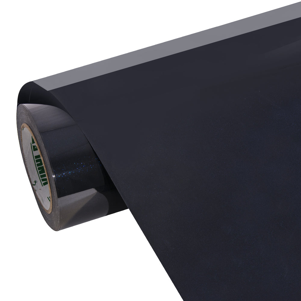Glossy Metallic Glitzer Schwarz Blau Auto-Folie