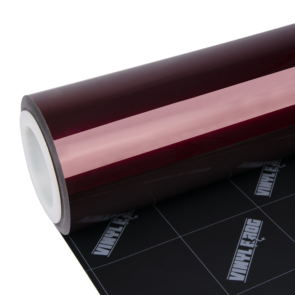 Glänzende metallische Rosenholzrot Autofolie