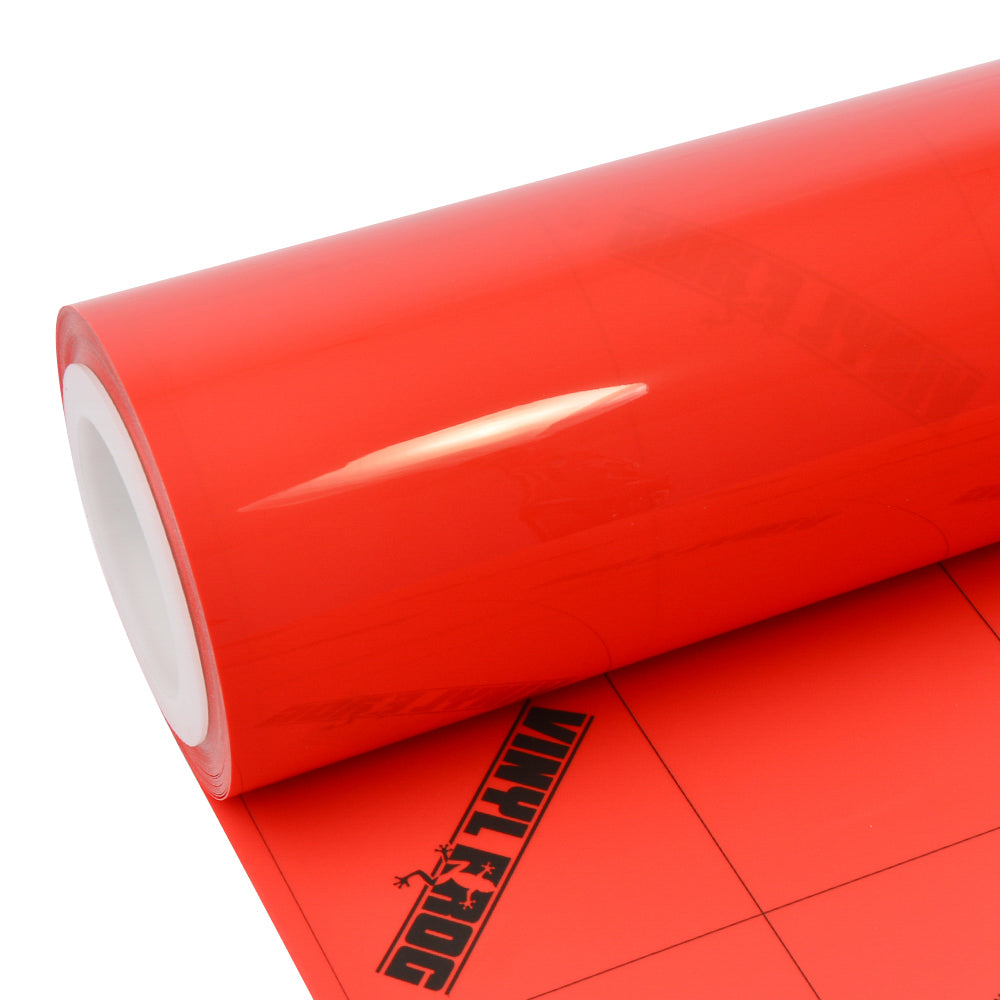 Hochglanz Rot Orange Vinylfolie