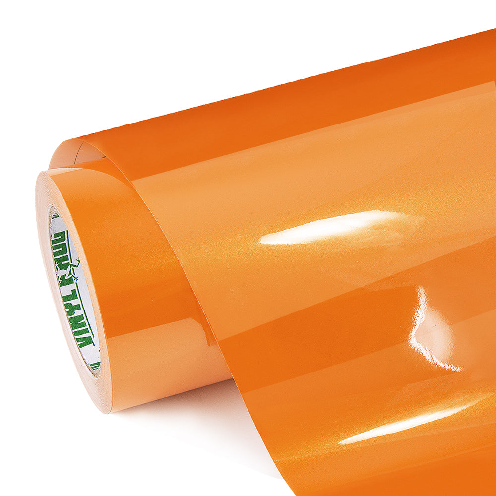 Candy-Metallic Neon-Orangefarbene Vinylfolie