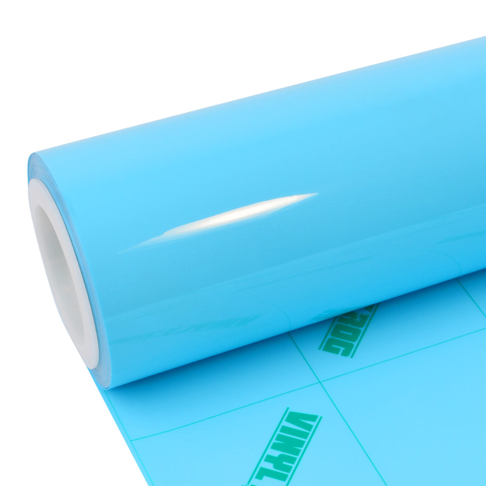 Hochglanz Himmel Blau Vinylfolie