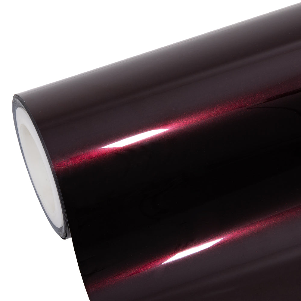 Glänzende Metallic-Schwarz-Rose-Farbige Lackschutzfolie