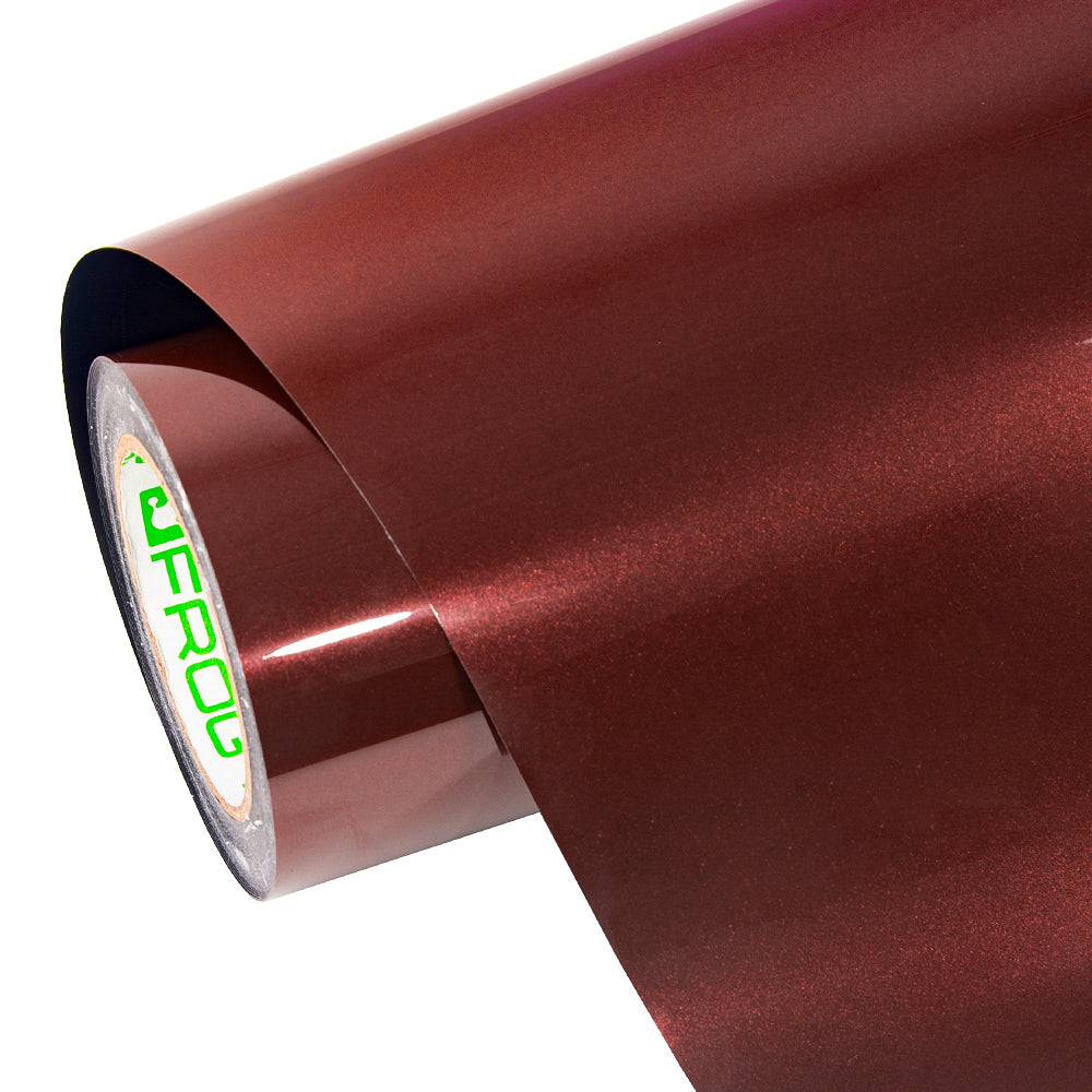 Glänzende metallische Kirschrot-Autofolie