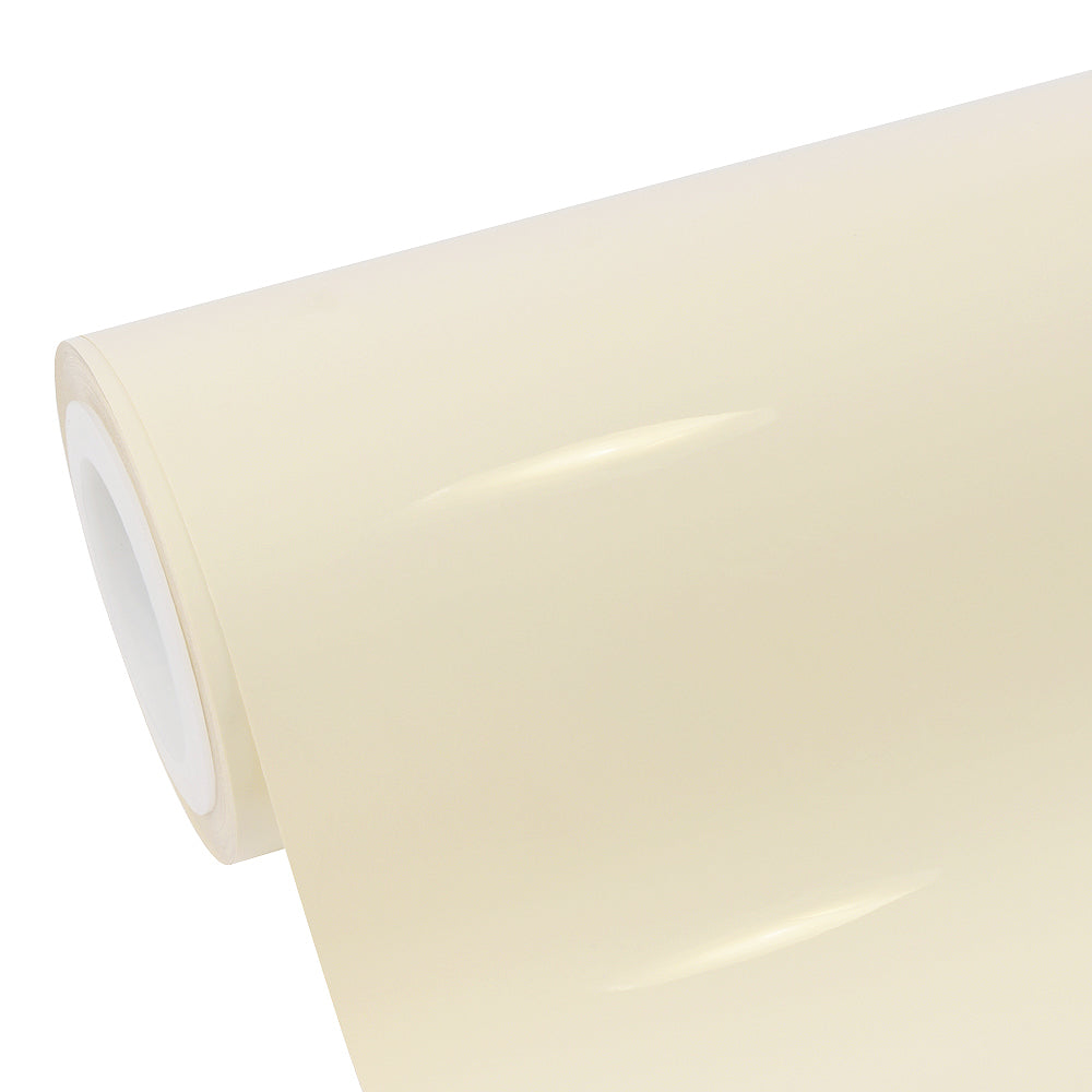 Superglanz Elfenbein Weiss Vinylfolie