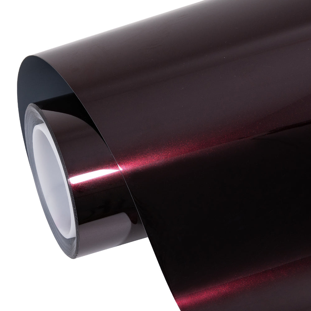 Glänzende Metallic-Schwarz-Rose-Farbige Lackschutzfolie