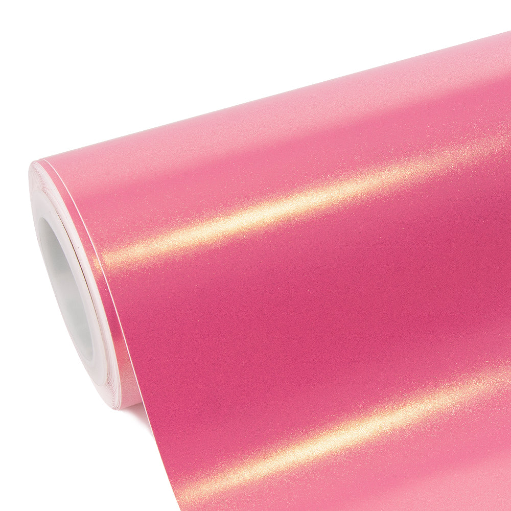 Glitzer Metallic Diamant Gold Rosa Vinylfolie