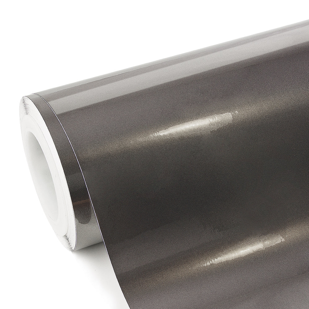 Glänzende Metallisch Braun-Grau Autofolie