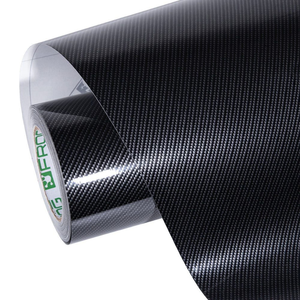 Silber Schwarz Carbonfaser Vinylfolie