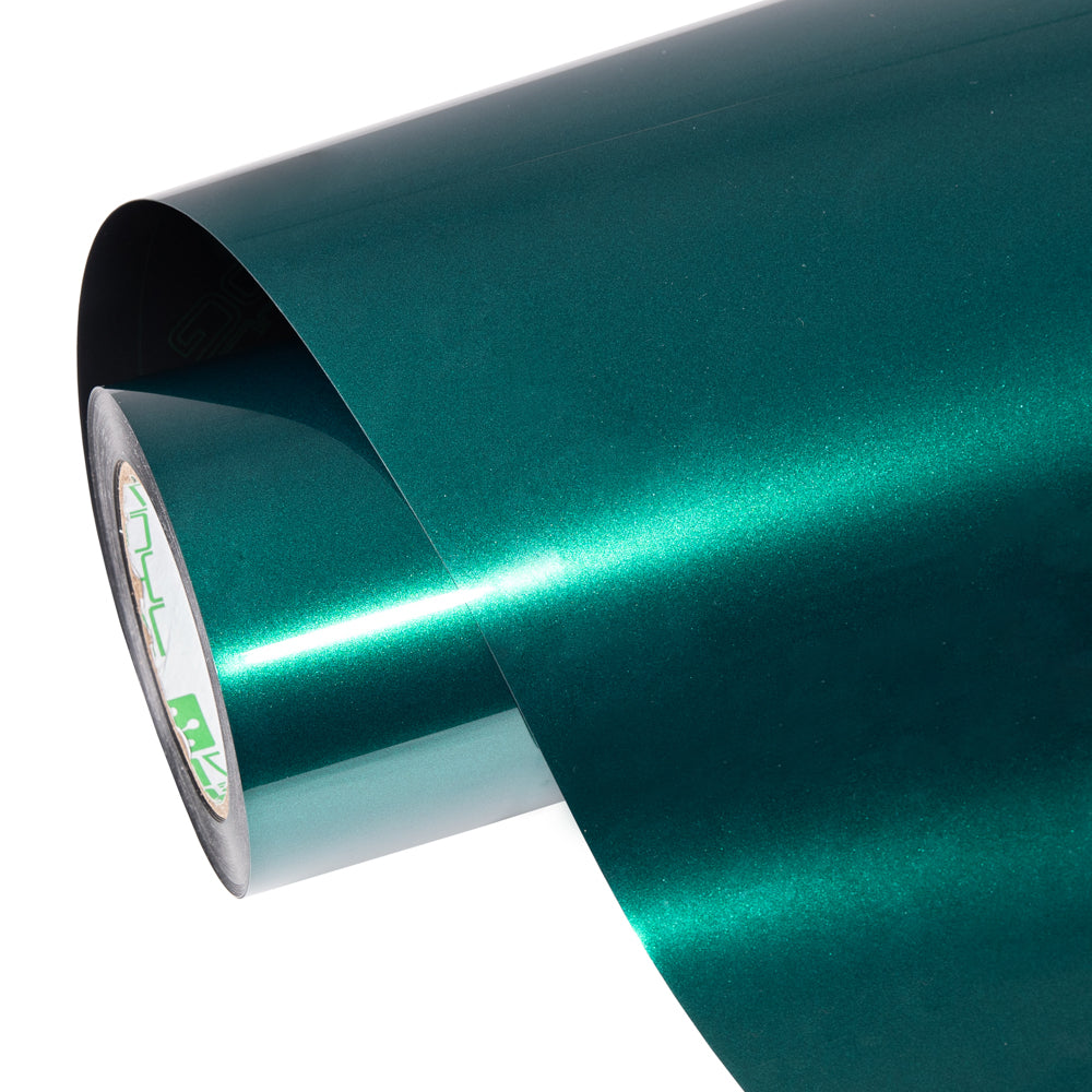 Glänzende metallische Tiefseegrün Metallic Autofolie