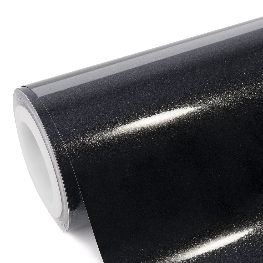 Glitzer-Metallic-Diamant Schwarz Vinylfolie
