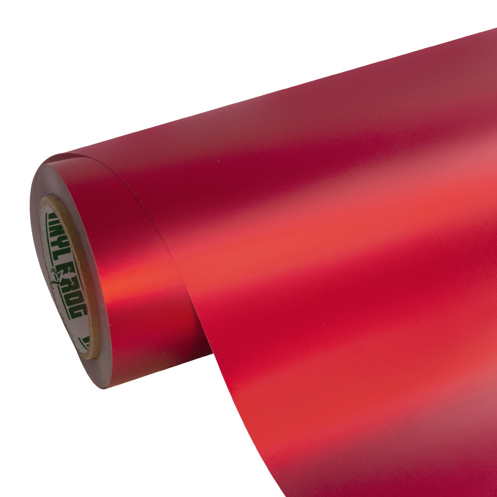 Satinchrom prismatisches Rot Autofolie