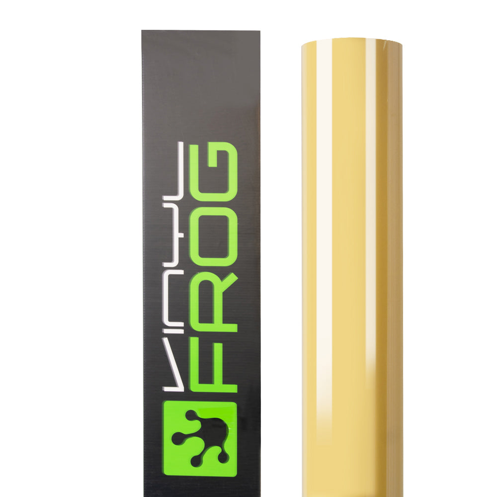 Hochglanz Pastell Gelb Vinylfolie