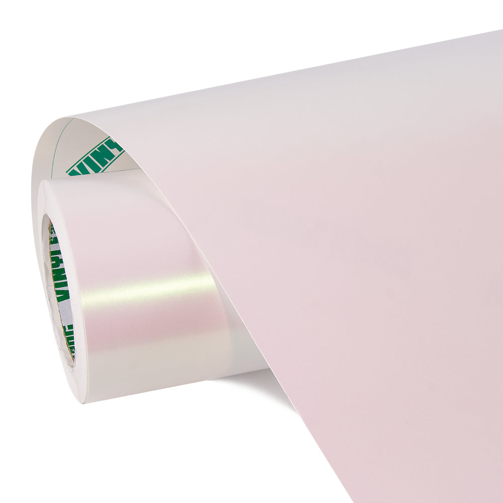 Glitzer Metallic Matt aurora weiß Vinylfolie