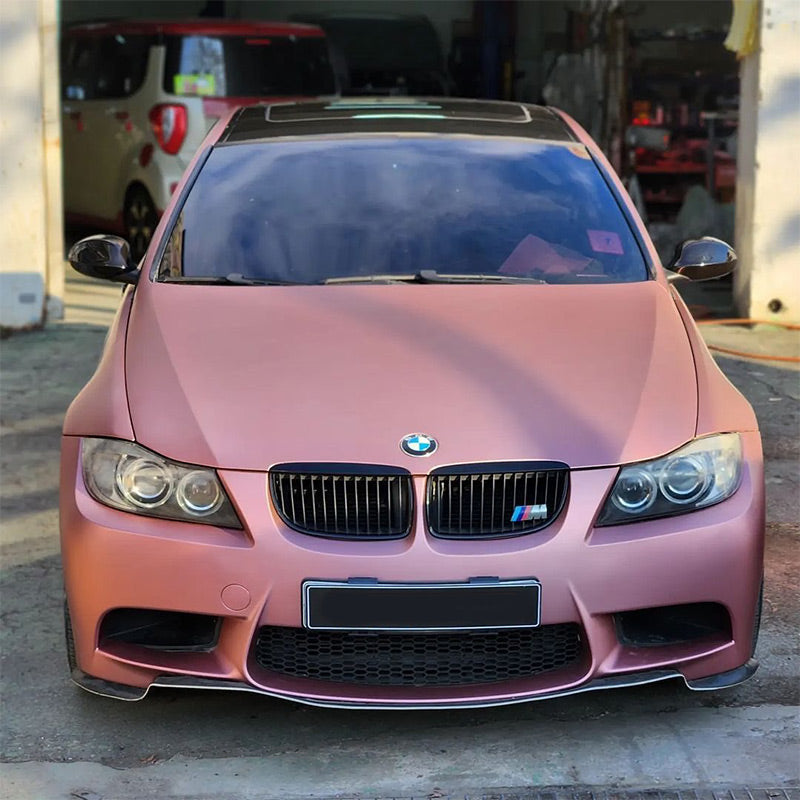 Satin Chrom Seidenroségold Vinylfolie